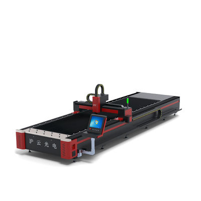 7000 KG Gewicht HIWIN Guiderail 18x18 50w CNC Fiber Laser Snijmachine in Jinan 1530