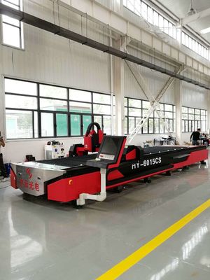 Cnc-lasersnijmachine voor enkeltafel met glasvezel van roestvrij staal Dst-4 6015