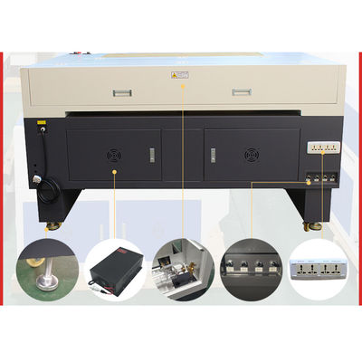 Watergekoelde lasersnijmachine 1390 kledinglasersnijmachine voor leer en acryl
