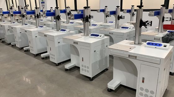 Metalen kast lasergraveringsmachine 30w 50w voor het markeren van logo's op metaal en niet-metaal