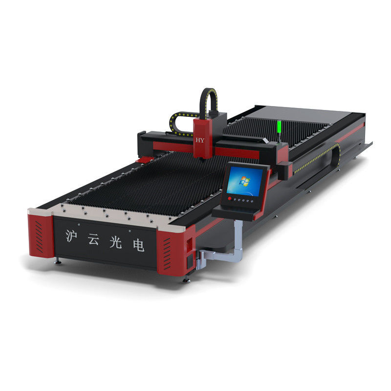 7000 KG Gewicht HIWIN Guiderail 18x18 50w CNC Fiber Laser Snijmachine in Jinan 1530